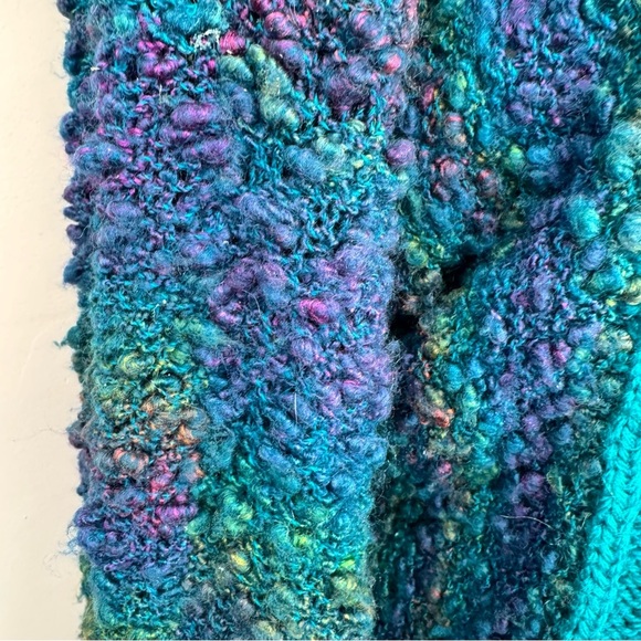 Vintage Handmade Cableknit Turtleneck Sweater Size Medium - Picture 5 of 12